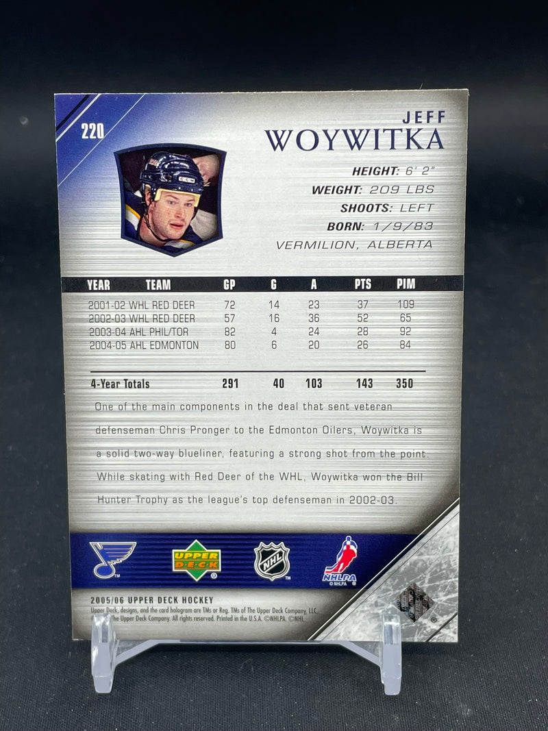 2005 UPPER DECK SERIES ONE - YOUNG GUNS - J. WOYWITKA -