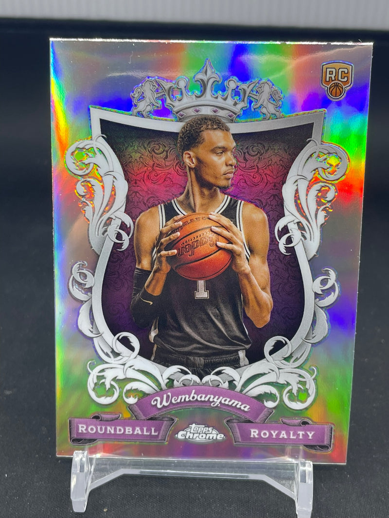 2023 TOPPS CHROME - ROUNDBALL ROYALTY - V. WEMBANYAMA -