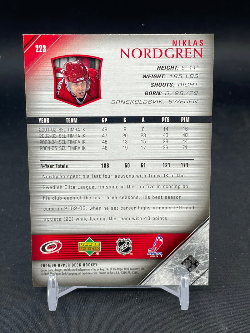 2005 UPPER DECK SERIES ONE - YOUNG GUNS - N. NORDGREN -