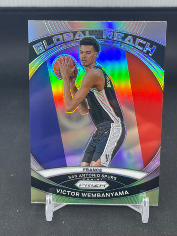 2023 PANINI PRIZM - SILVER PRIZM - GLOBAL REACH - V. WEMBANYAMA - #2 - RC