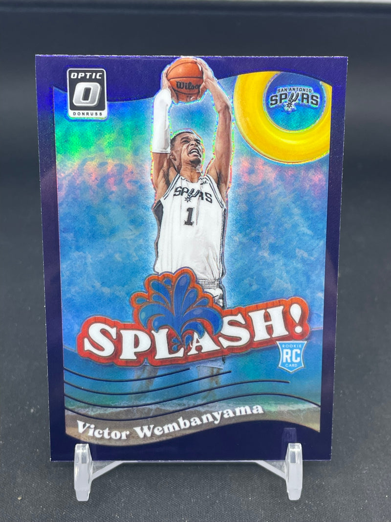 2023 PANINI DONRUSS OPTIC - PURPLE PRIZM - SPLASH - V. WEMBANYAMA -