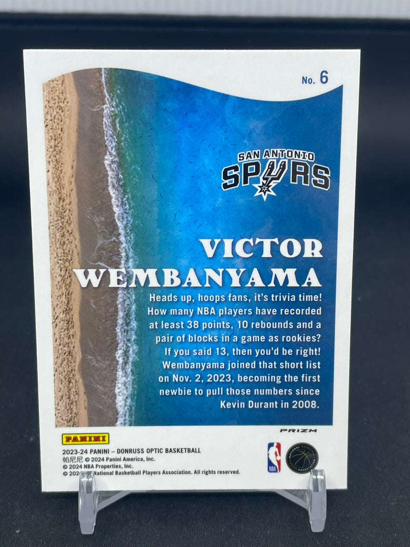 2023 PANINI DONRUSS OPTIC - PURPLE PRIZM - SPLASH - V. WEMBANYAMA -
