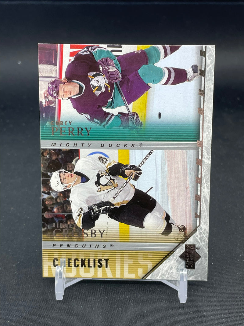 2005 UPPER DECK SERIES ONE - YOUNG GUNS CHECKLIST - S. CROSBY / C. PERRY -