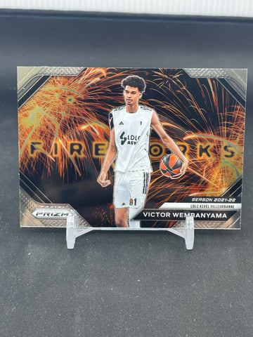 2023 PANINI DONRUSS  PRIZM EUROLEAGUE - FIREWORKS - V. WEMBANYAMA - #18