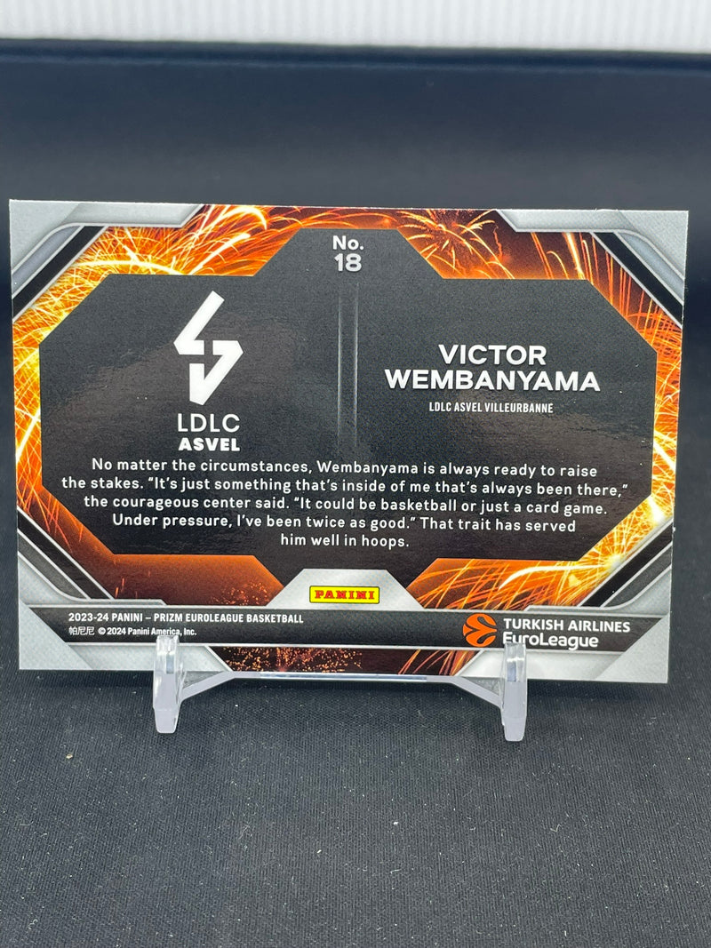 2023 PANINI DONRUSS  PRIZM EUROLEAGUE - FIREWORKS - V. WEMBANYAMA -