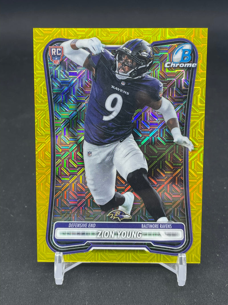 2026 TOPPS BOWMAN CHROME - YELLOW MOJO REFRACTOR - Z. YOUNG - #BCV-179 - #'D/275 - RC