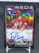 2024 TOPPS CHROME - BLACK - T. HOPKINS - #RA-TH - #'D/10 - AUTOGRAPH - RC