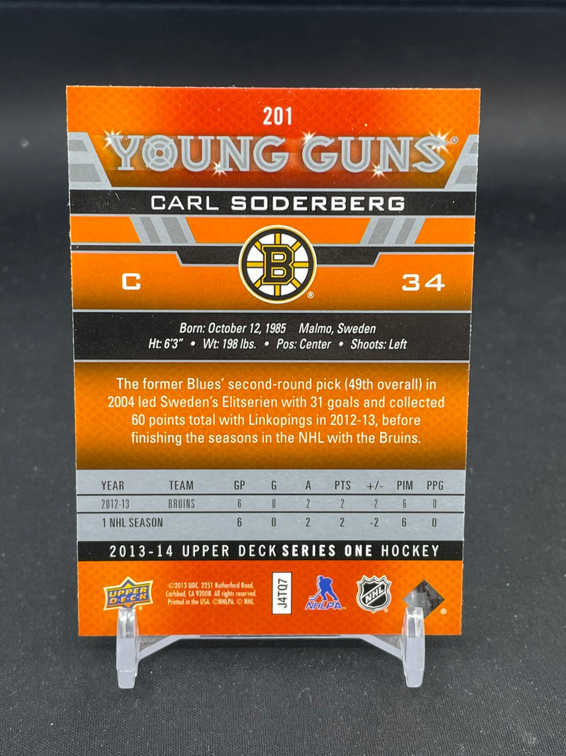 2013 UPPER DECK SERIES ONE - YOUNG GUNS - C. SODERBERG -