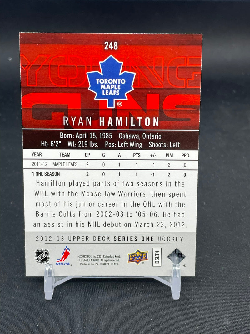 2012 UPPER DECK SERIES ONE - YOUNG GUNS - R. HAMILTON -