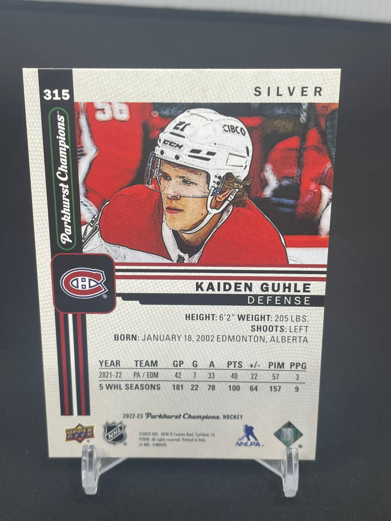 2022 UPPER DECK PARKHURST CHAMPIONS - SILVER ROOKIE - K. GUHLE -