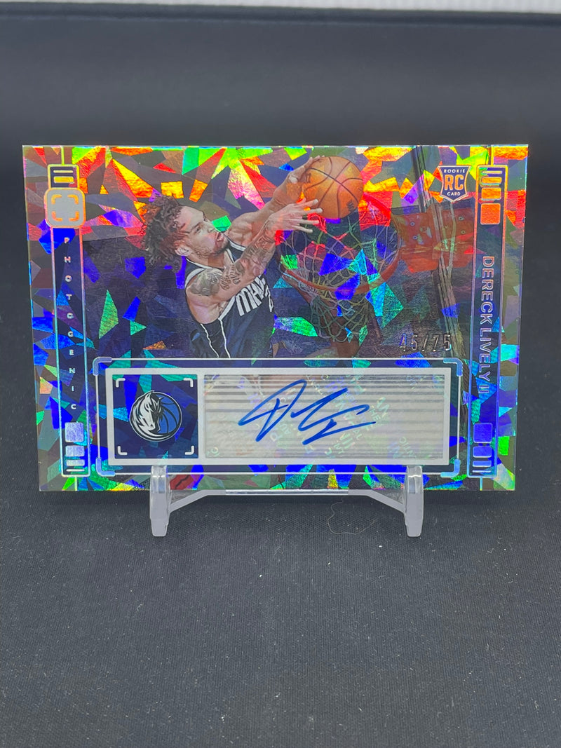 2023 PANINI PHOTOGENIC - CRACKED ICE - D. LIVELY II - #RS-DLD - #75 - AUTOGRAPH
