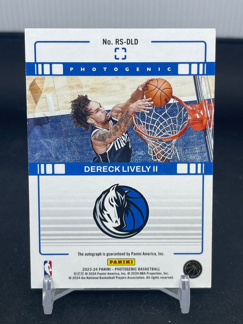 2023 PANINI PHOTOGENIC - CRACKED ICE - D. LIVELY II - #RS-DLD - #75 - AUTOGRAPH