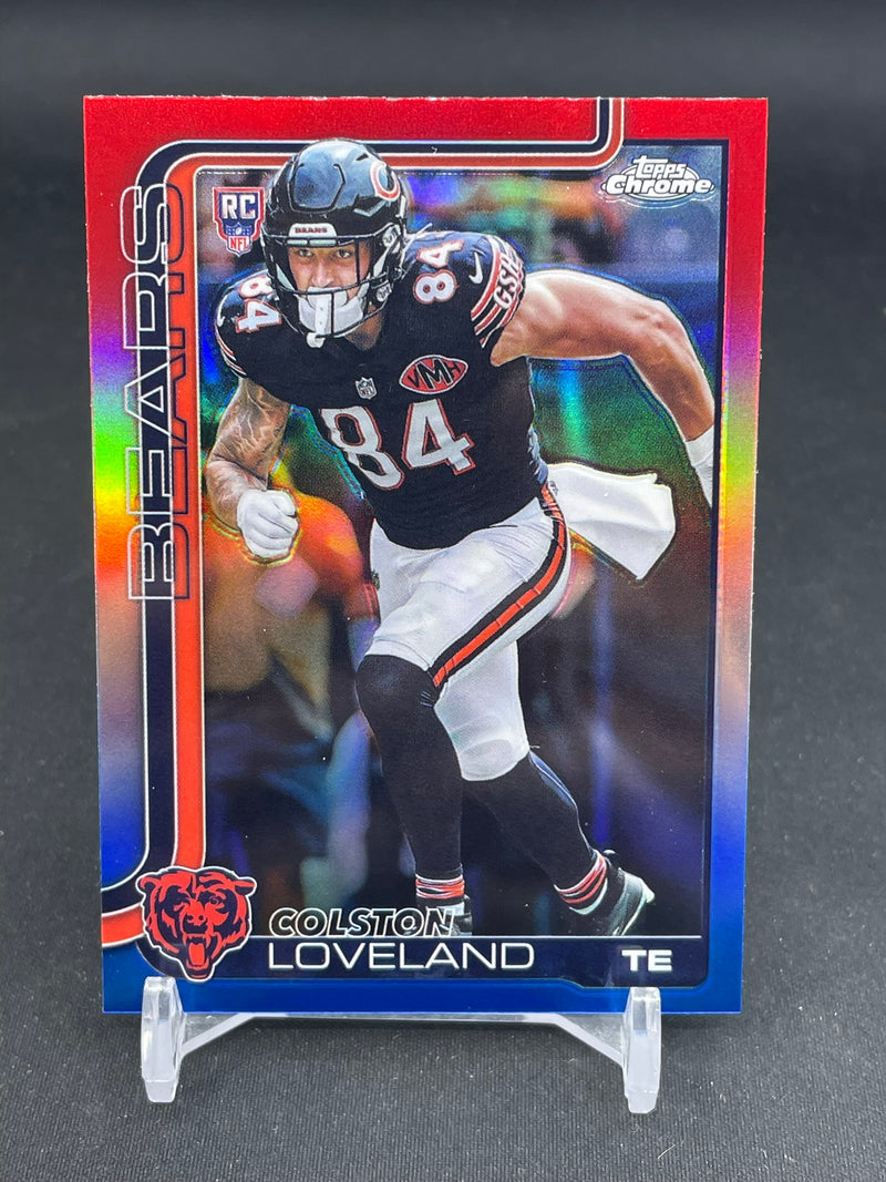2025 TOPPS CHROME - RED, WHITE & BLUE REFRACTOR - C. LOVELAND -