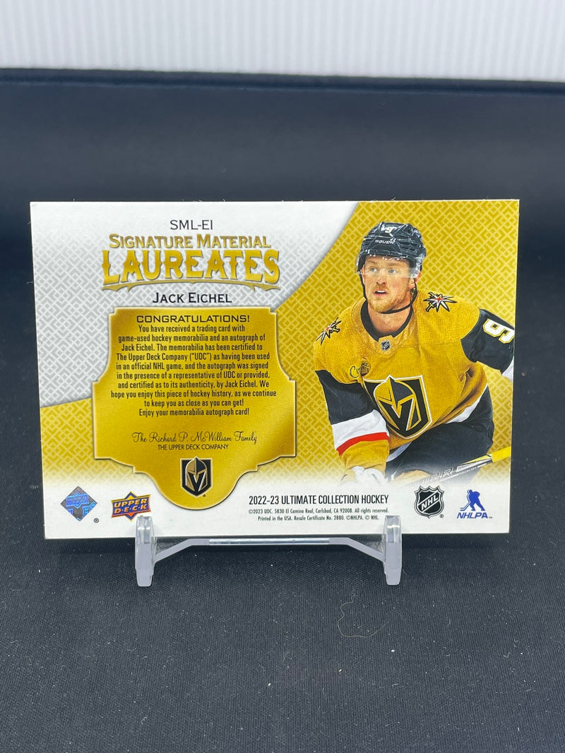 2022 UPPER DECK ULTIMATE COLLECTION - SIGNATURE MATERIAL LAUREATES - J. EICHEL - #SML-EI - #'D/25 - RELIC - AUTOGRAPH