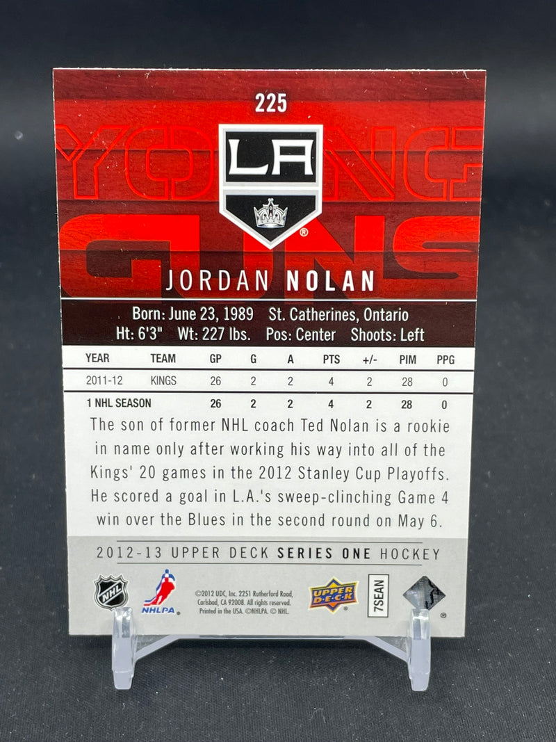 2012 UPPER DECK SERIES ONE - YOUNG GUNS - J. NOLAN -