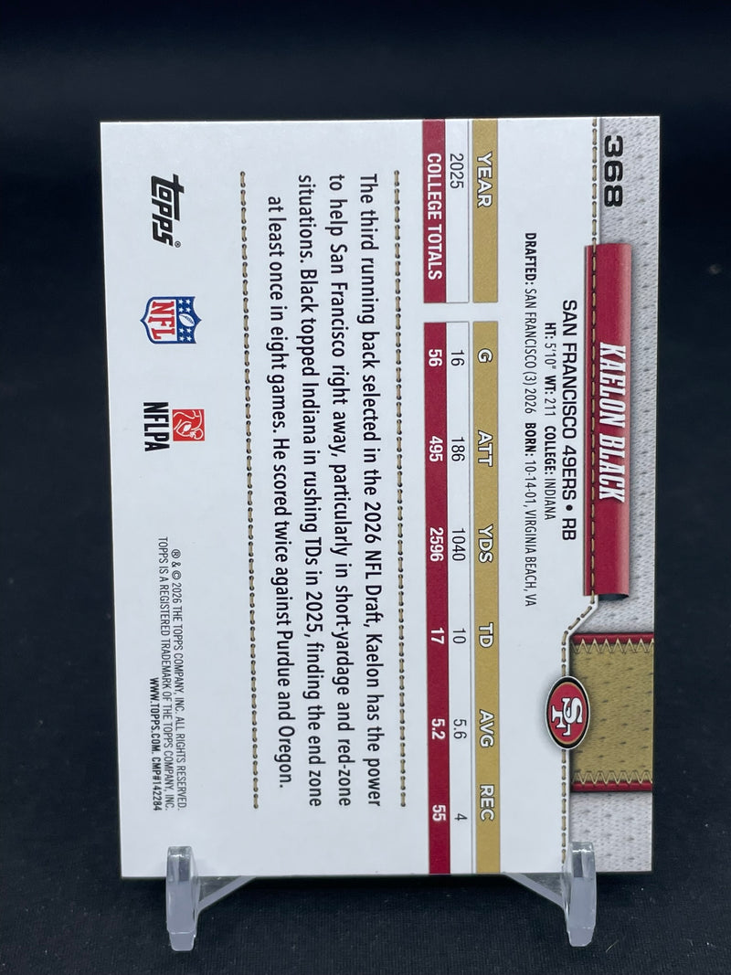 2026 TOPPS - RAINBOW FOIL - K. BLACK -