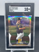 2023 TOPPS BOWMAN DRAFT - CHROME REFRACTOR - 1ST BOWMAN - P. SKENES -