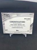 2023 TOPPS SERIES ONE - MAJOR LEAGUE MATERIAL - M. TROUT -