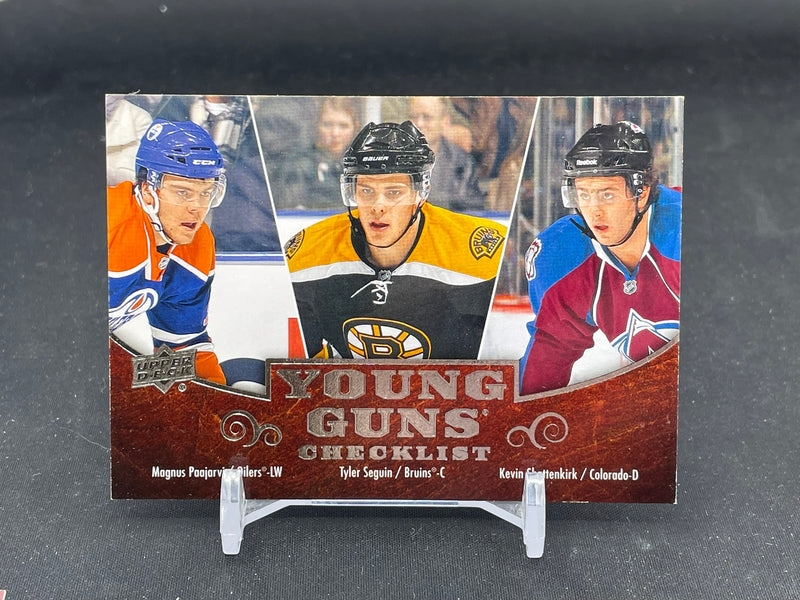 2012 UPPER DECK SERIES TWO - YOUNG GUNS CHECKLIST - M. PAAJARVI / T. SEGUIN / K. SHATTENIRK -