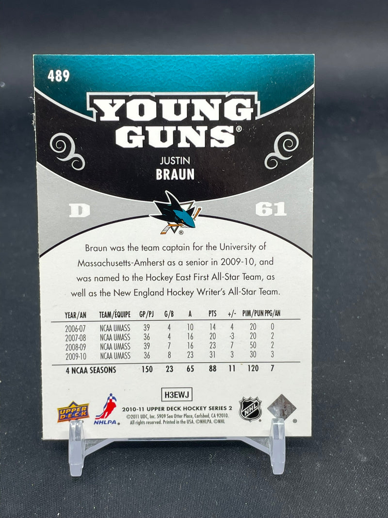 2010 UPPER DECK SERIES TWO - YOUNG GUNS - J. BRAUN -