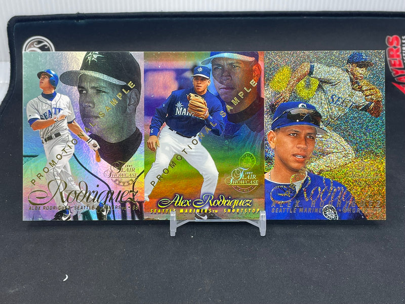 1997 FLEER FLAIR SHAOWCASE - PROMOTIONAL UNCUT SAMPLE - A. RODRIGUEZ -