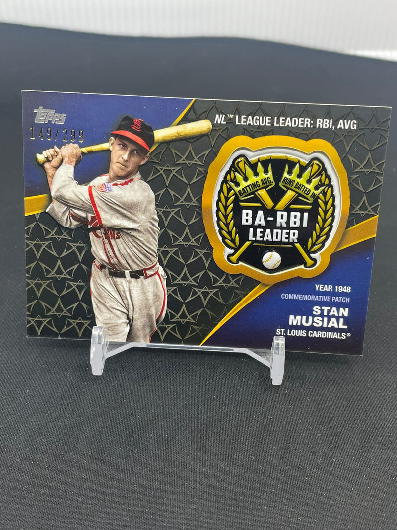 2023 TOPPS SERIES TWO - CROWNING ACHIEVEMENTS COMMEMORATIVE PATCH - S. MUSIAL - #CA-SM - #'D/299 - RELIC