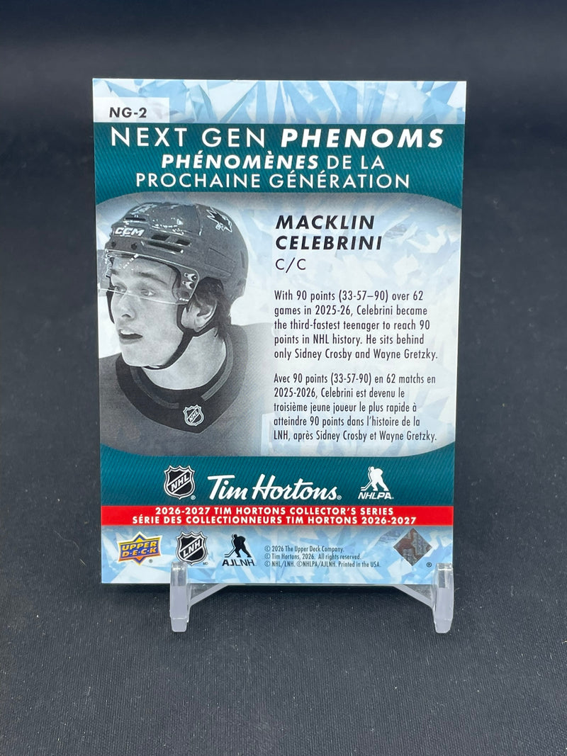 2026 UPPER DECK TIM HORTONS - NEXT GEN PHENOMS - M. CELEBRINI -