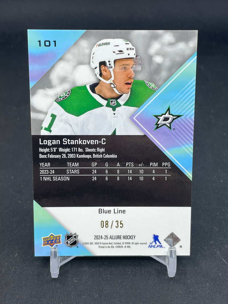 2024 UPPER DECK ALLURE - BLUE LINE - L. STANKOVEN - #101 - #'D/35 - RC