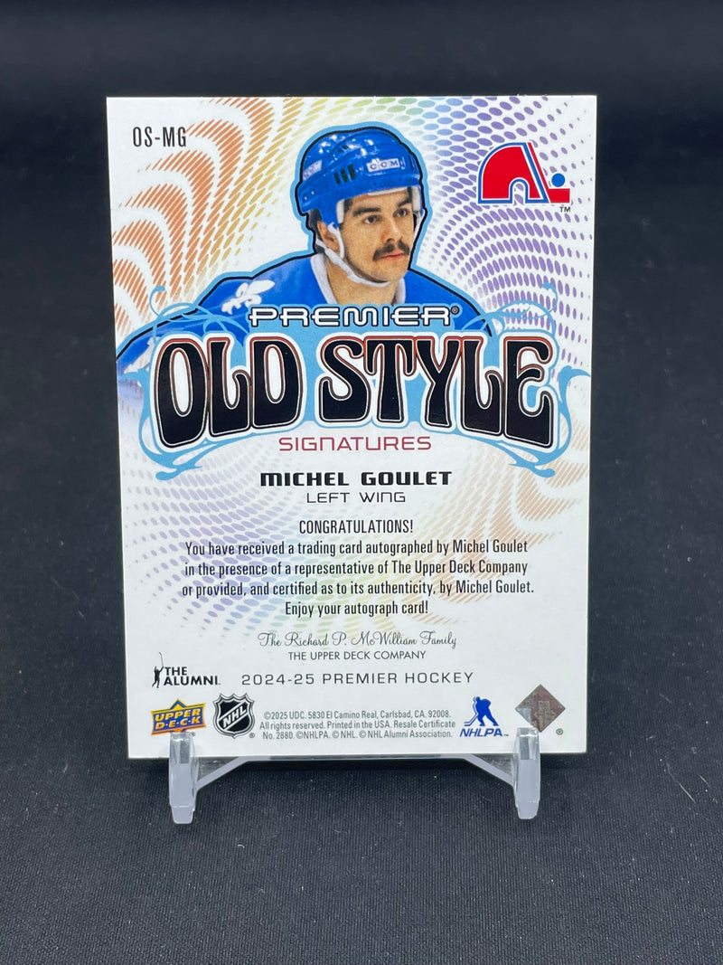 2024 UPPER DECK PREMIER - OLD STYLE SIGNATURES - M. GOULET -