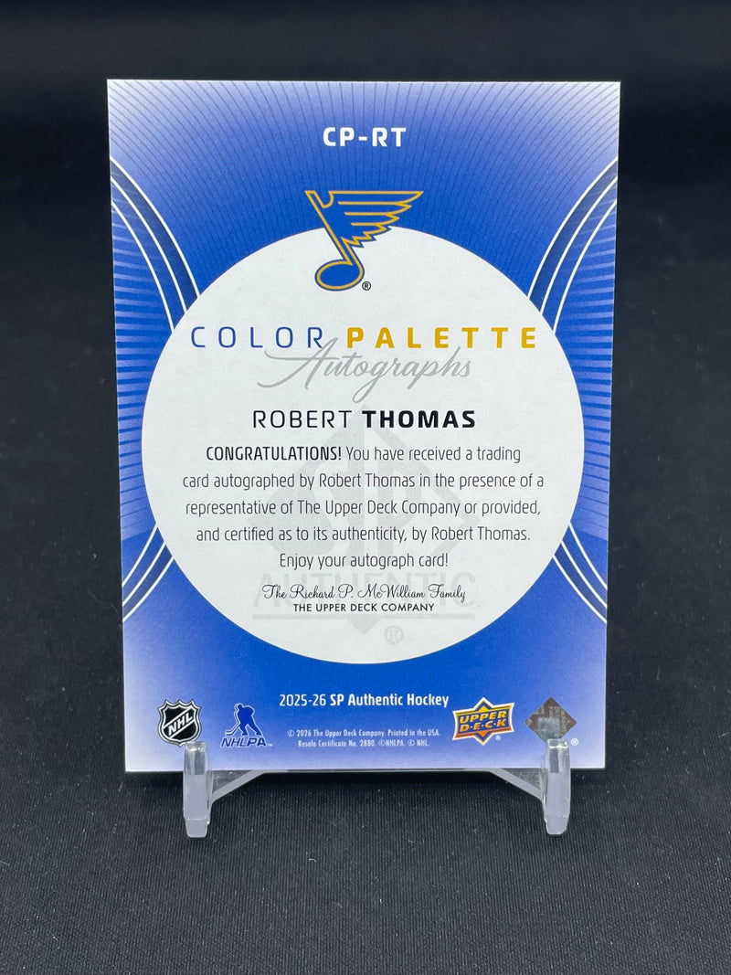 2025 UPPER DECK SP AUTHENTIC - COLOR PALETTE AUTOGRAPHS - R. THOMAS -
