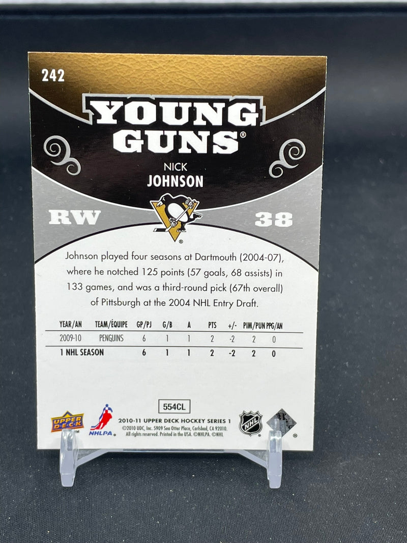 2012 UPPER DECK SERIES ONE - YOUNG GUNS - N. JOHNSON -
