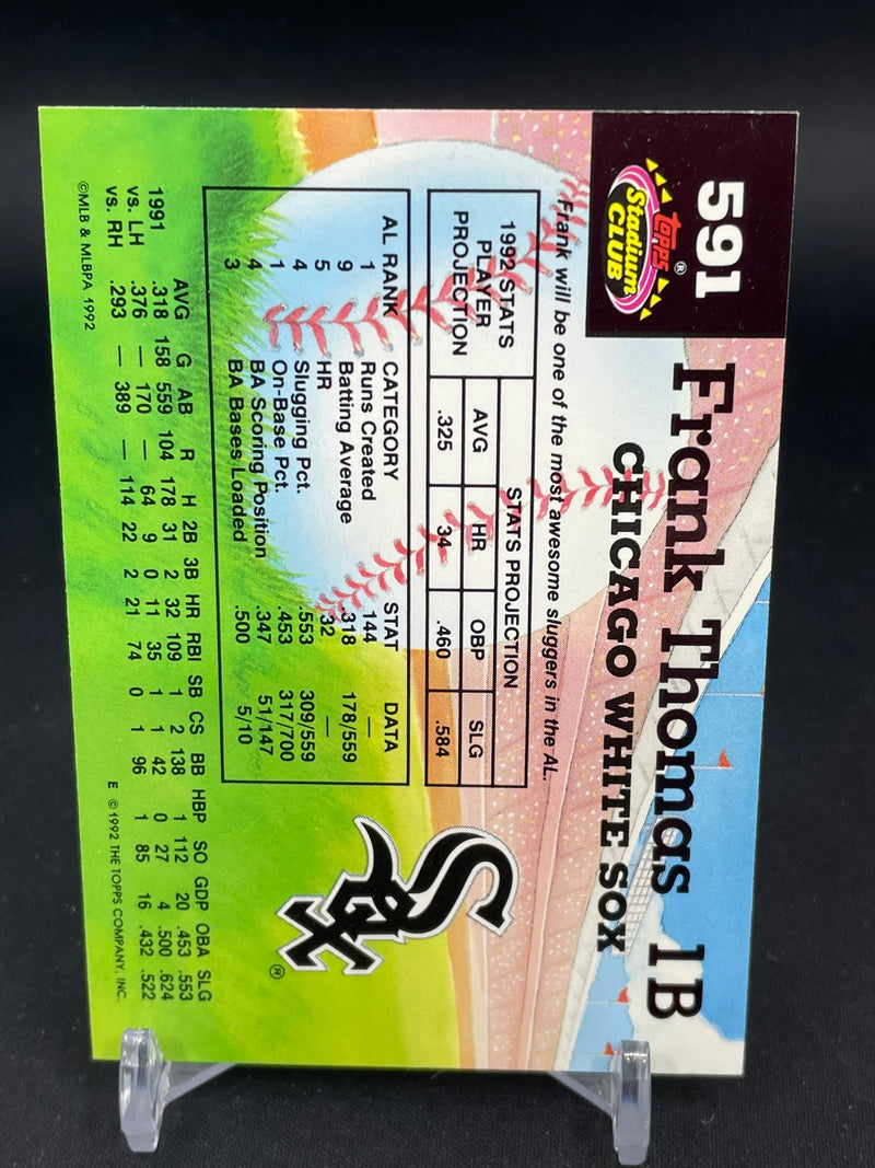 1992 TOPPS STADIUM CLUB - MEMBERS CHOICE - F. THOMAS -