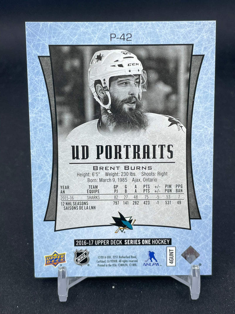2016 UPPER DECK SERIES ONE - GOLD - UD PORTRAITS - B. BURNS - #P-42 - #'D/25