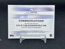 2022 TOPPS PRISTINE - SLICE OF A STAR - J. CARTER -