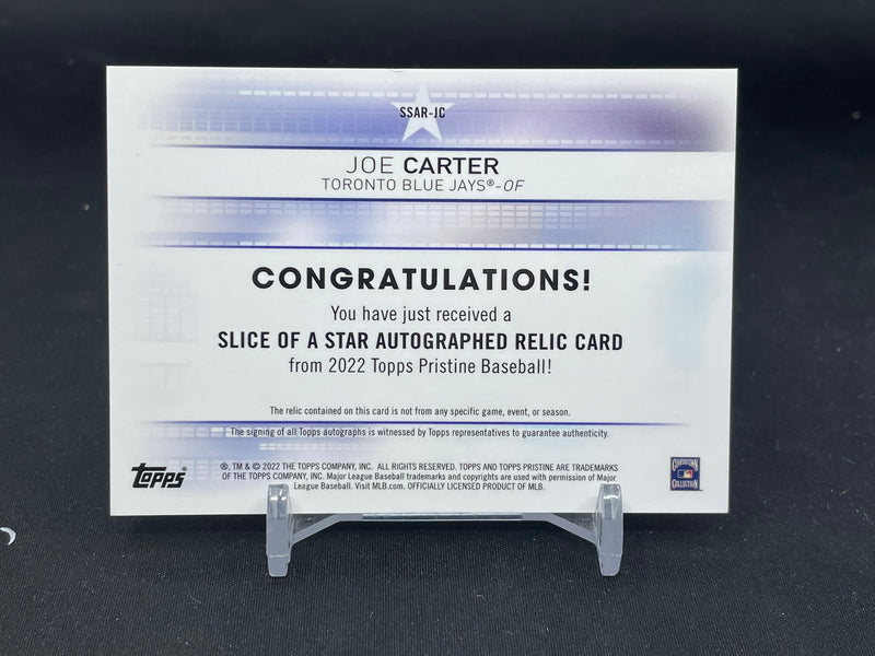 2022 TOPPS PRISTINE - SLICE OF A STAR - J. CARTER -
