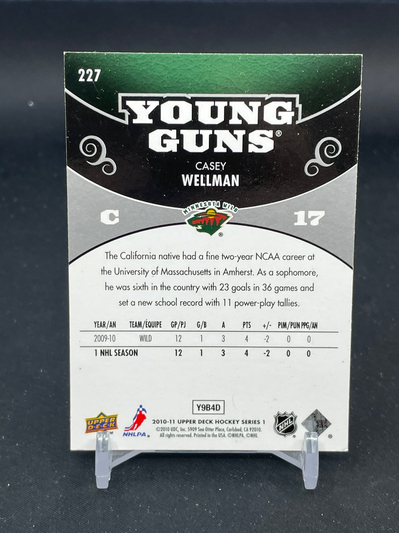 2010 UPPER DECK SERIES ONE - YOUNG GUNS - C. WELLMAN -