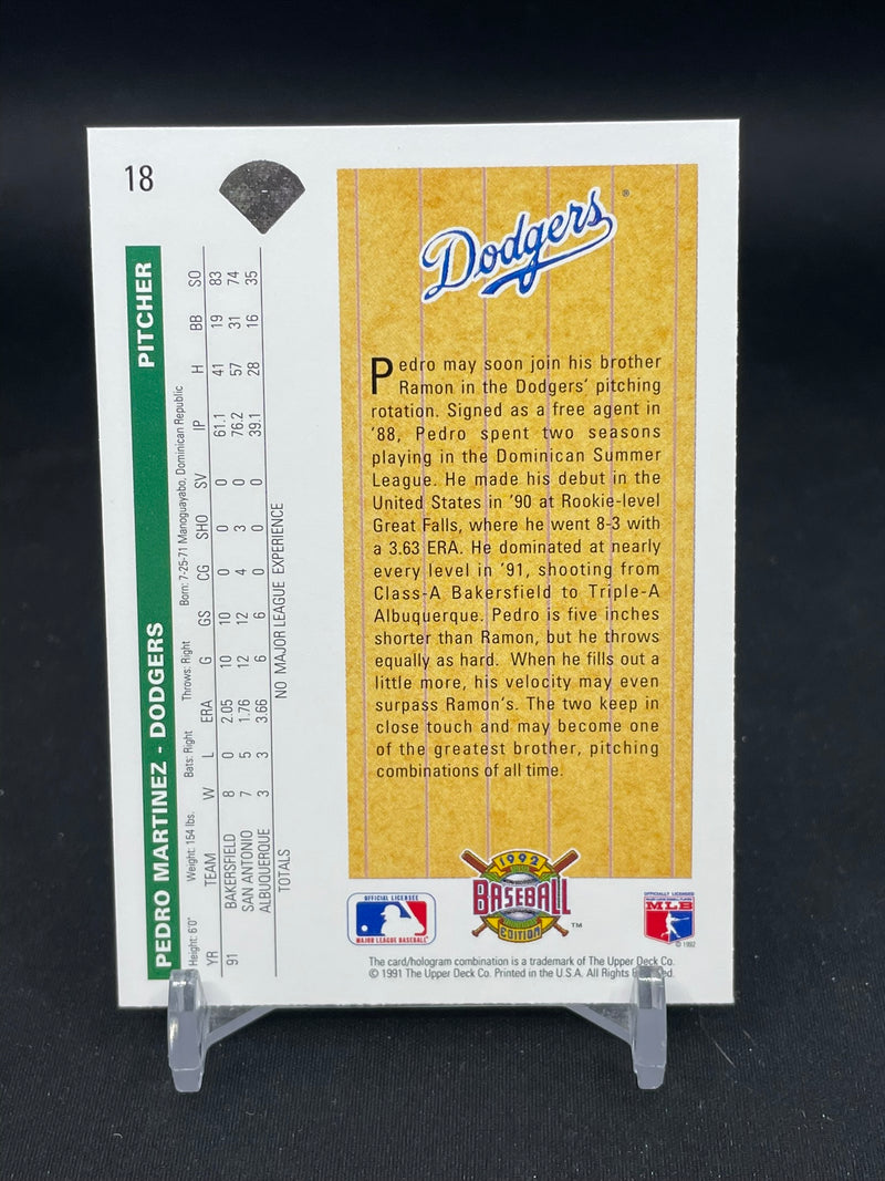 1991 UPPER DECK - STAR ROOKIE - P. MARTINEZ -