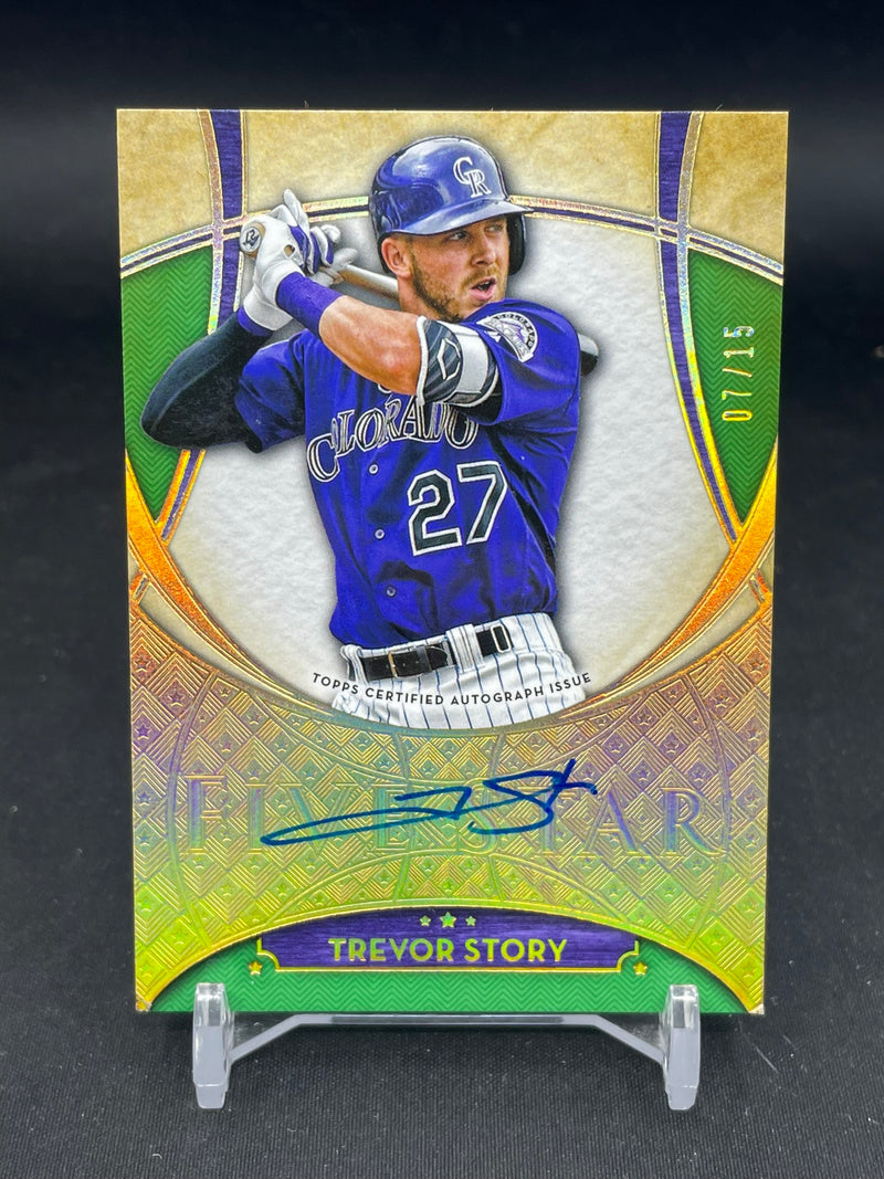 2017 TOPPS FIVE STAR - GREEN - T. STORY - #FSA-TS - #'D/15 - AUTOGRAPH