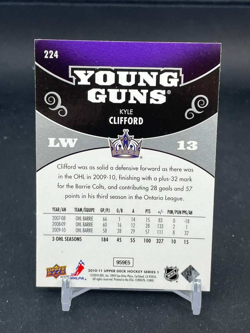 2010 UPPER DECK SERIES ONE - YOUNG GUNS - K. CLIFFORD -