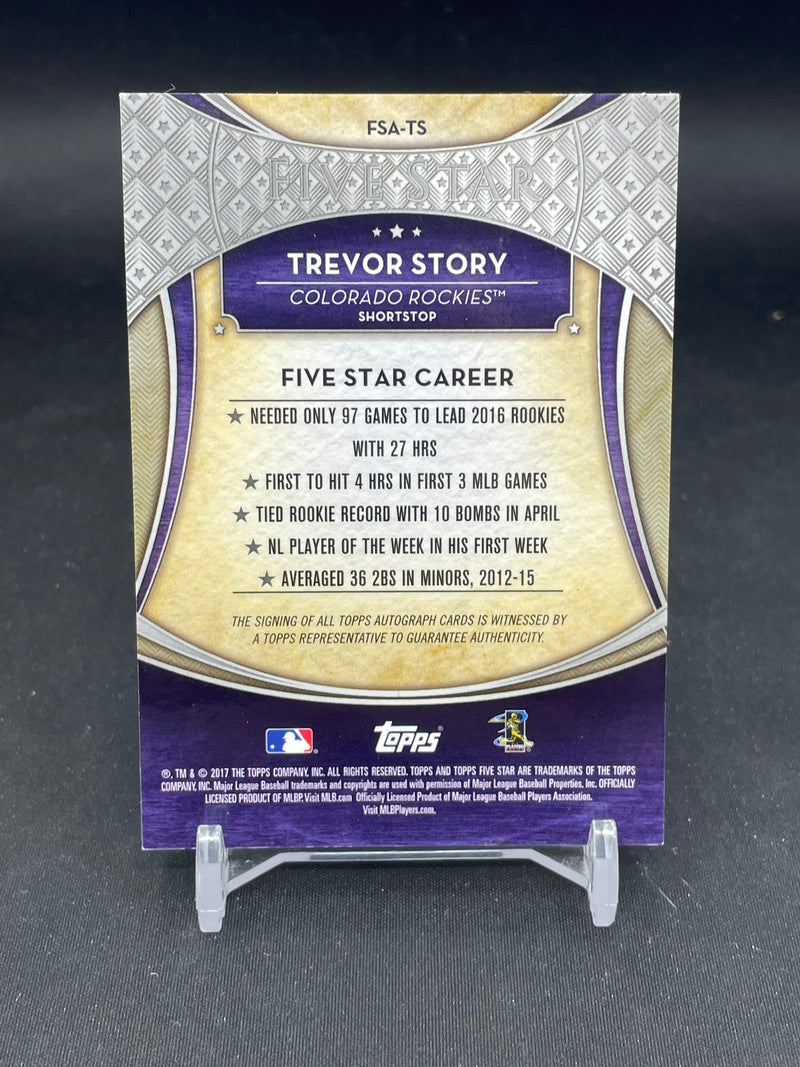 2017 TOPPS FIVE STAR - GREEN - T. STORY - #FSA-TS - #'D/15 - AUTOGRAPH
