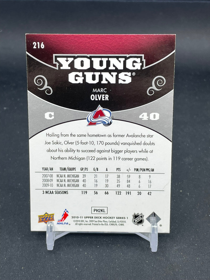 2010 UPPER DECK SERIES ONE - YOUNG GUNS - M. OLVER -