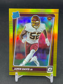 2021 PANINI DONRUSS OPTIC - GOLD PRIZM - J. DAVIS - #247 - #'D/10 - RC