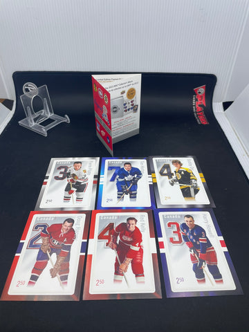 2014 ORIGINAL 6 DEFENCEMEN STAMP SET