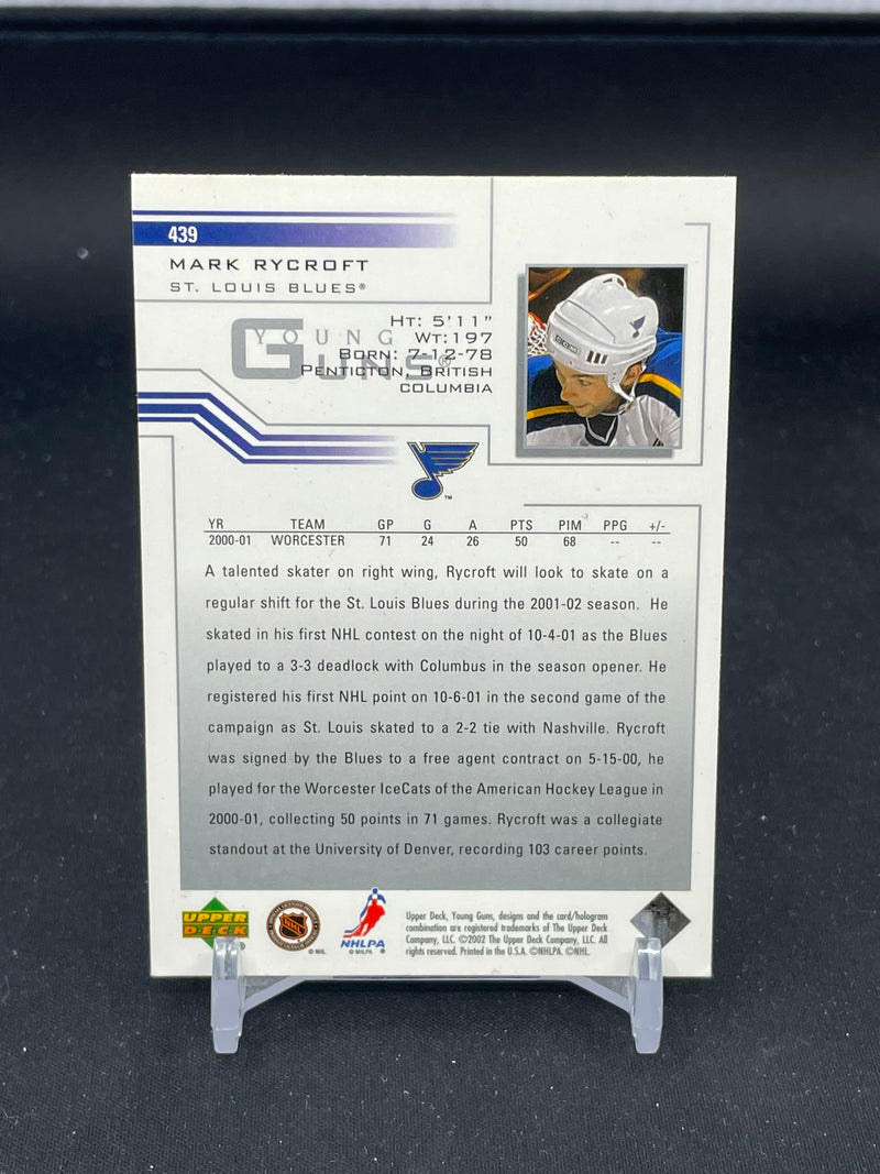 2001 UPPER DECK SERIES TWO - YOUNG GUNS - M. RYCROFT -