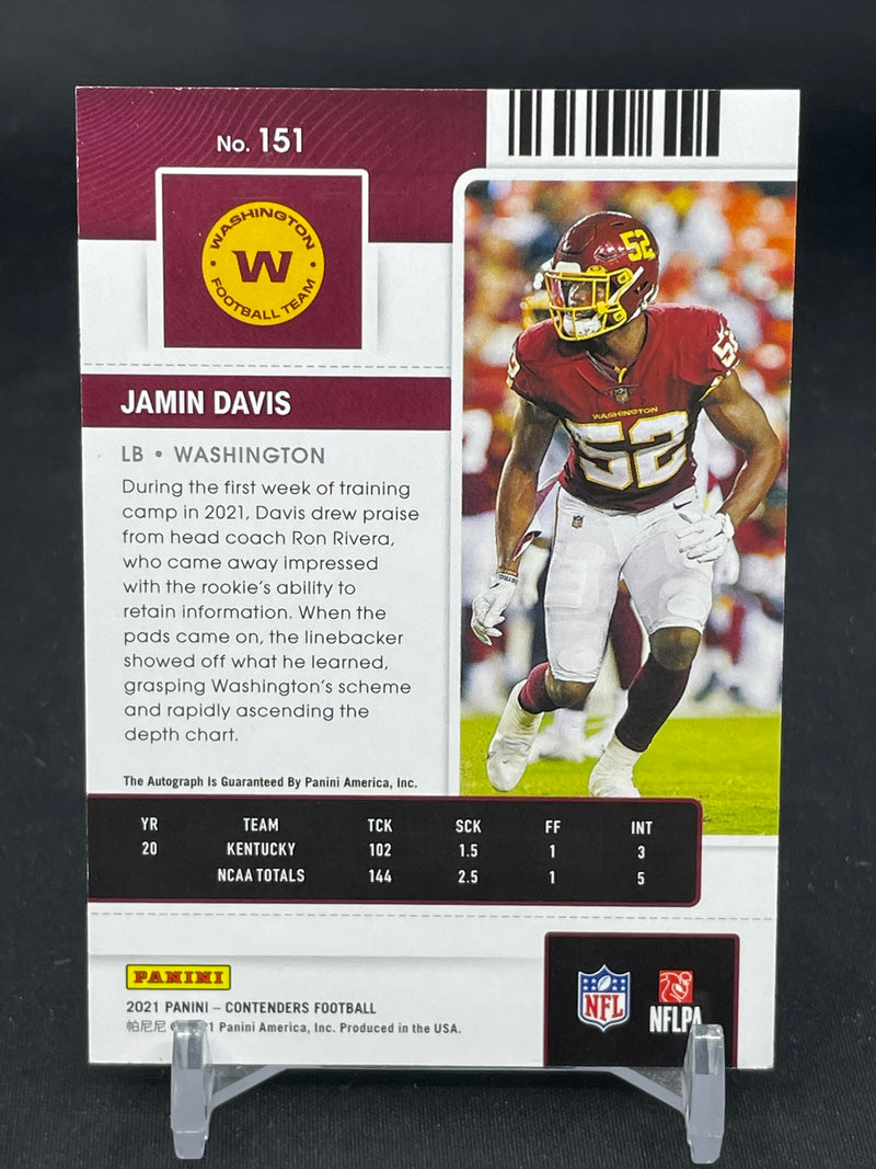 2021 PANINI CONTENDERS - ROOKIE TICKET - J. DAVIS -
