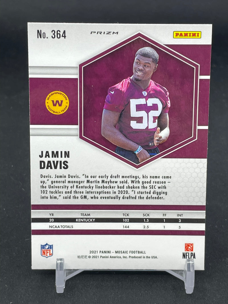 2021 PANINI MOSAIC - SILVER MOSAIC PRIZM - J. DAVIS -