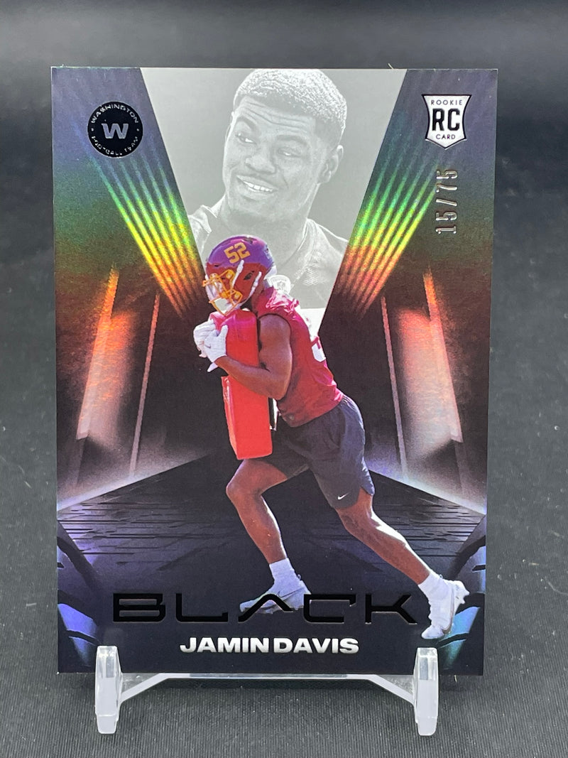 2021 PANINI BLACK - SILVER PRIZM - J. DAVIS - #149 - #'D/75 - RC
