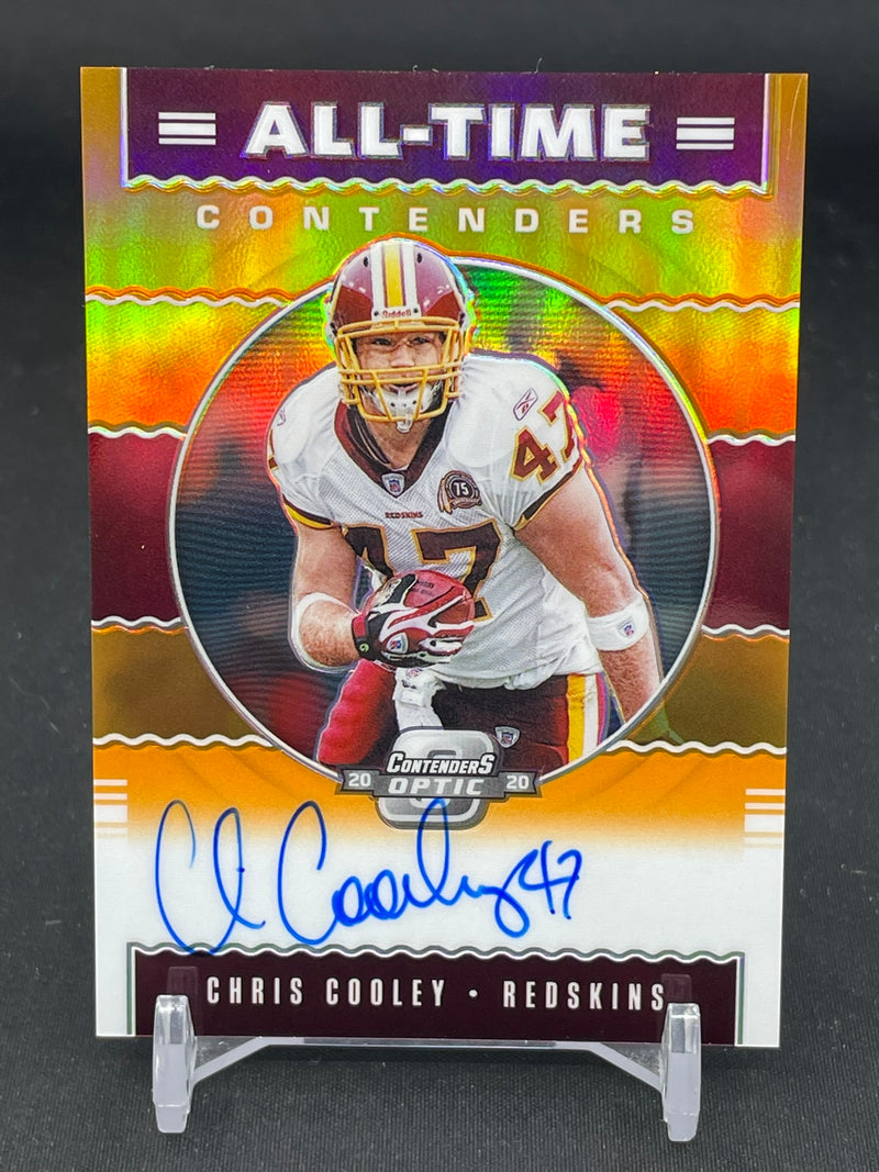 2020 PANINI CONTENDERS OPTIC - ORANGE PRIZM - ALL-TIME CONTENDERS - C. COOLEY - #AT10 - #'D/35 - AUTOGRAPH