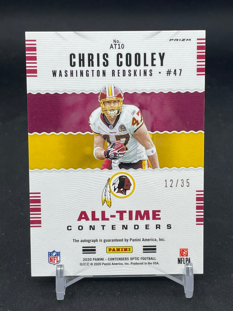 2020 PANINI CONTENDERS OPTIC - ORANGE PRIZM - ALL-TIME CONTENDERS - C. COOLEY - #AT10 - #'D/35 - AUTOGRAPH