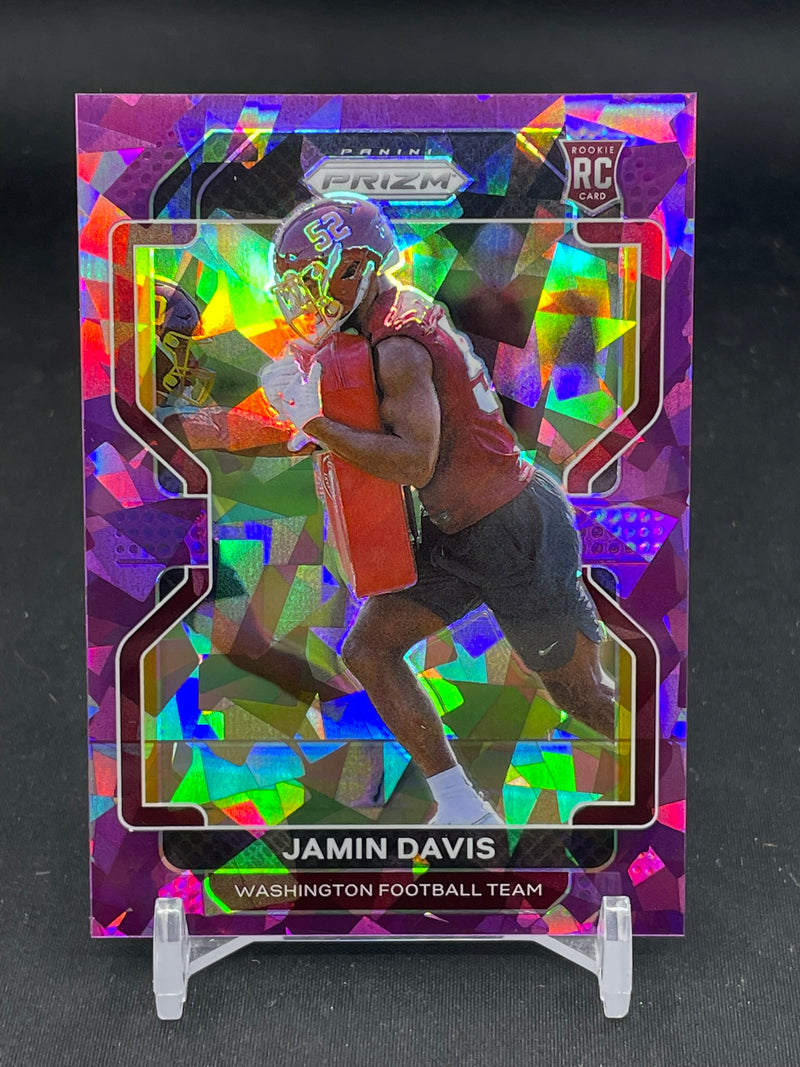2021 PANINI PRIZM - PURPLE ICE PRIZM - J. DAVIS - #383 - #'D/225 - RC